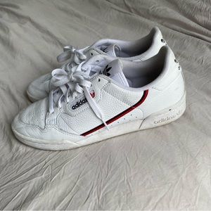 Adidas Continental 80 Sneakers Cloud White / Scarlett / Collegiate Navy Mens 7.5